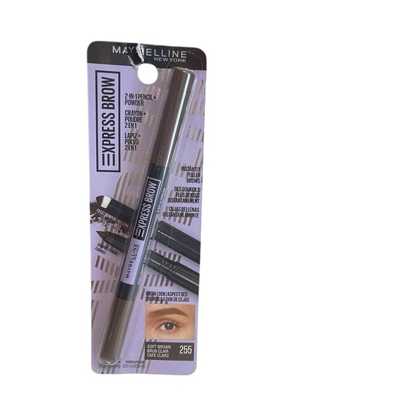 Maybelline Express Brow 2 in 1 pencil and powder 255 soft brown - Picture 1 of 2